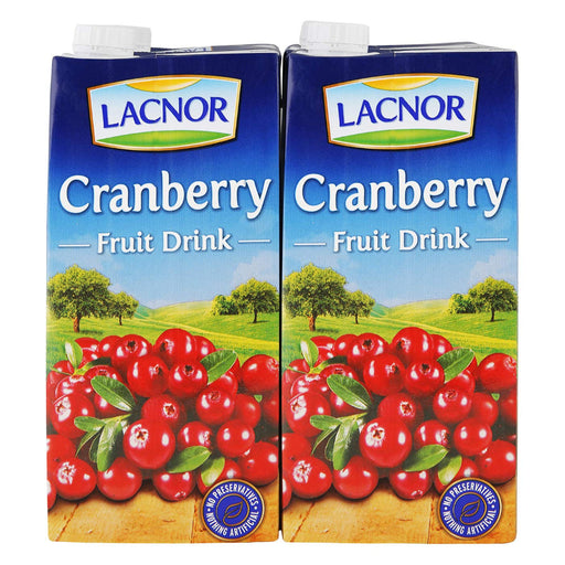 Lacnor Cranberry Juice 12 x 1 Litre