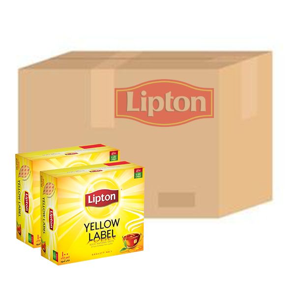 Lipton 100% Natural Tea - 100 Tea Bags Box of 36