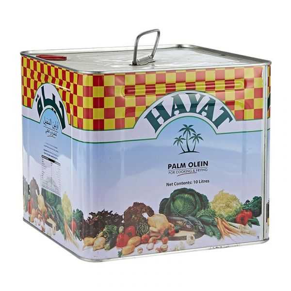 Hayat Vegetable Oil Tin - 10 Liter