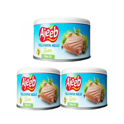 Ajeeb Yellowfin Meat Tuna In Olive Oil 3x170g