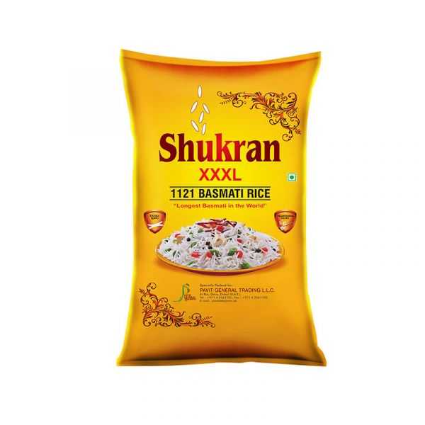 Shukran 1121 XXXL Basmati Rice 39kg