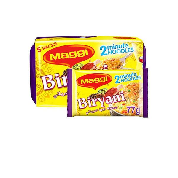 Maggi 2 Minute Noodles Biryani 77gx5 x12