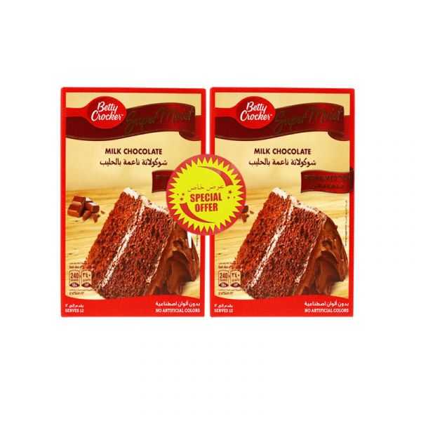 Betty Crocker Moist Milk Chocolate Cake Mix Special Offer 2x510g