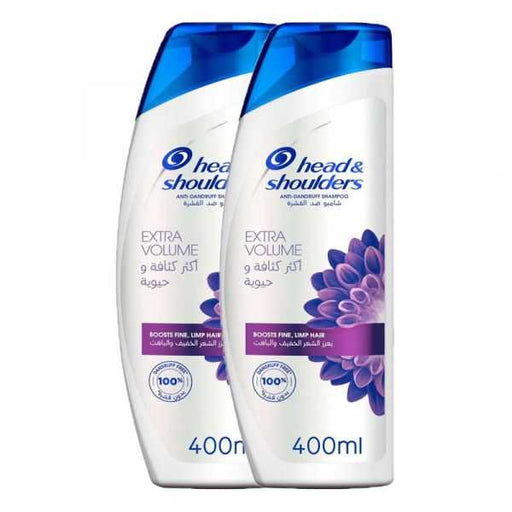 H & S Extra Volume Anti-Dandruff 400mlx2