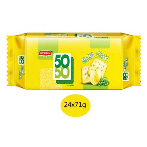 Britannia 50-50 Maska Chaska Biscuit 24 x 71g