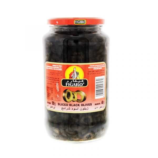 Figaro Sliced Black Olives 480g