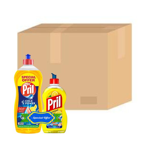 Pril Dish Wash Lemon 1.5ltr + 500ml x6