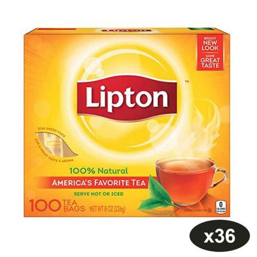 Lipton 100% Natural 100 Tea Bags(Catering) x 36