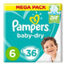 Pampers Baby Dry Diapers Size 6, Count 36 x 2