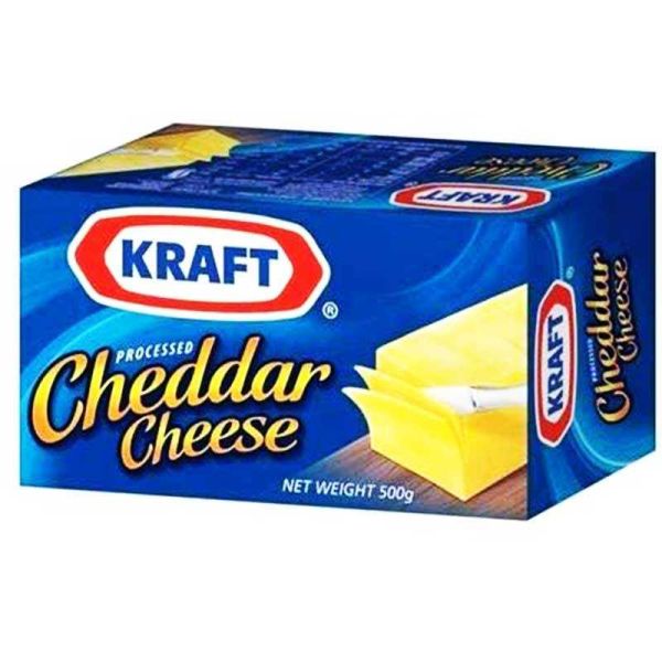 Kraft Block Cheddar Cheese 500g x 27