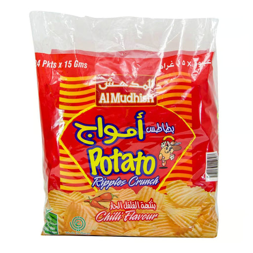 Al Mudhish Crispy Ripple Hot Sause 48 x 15g