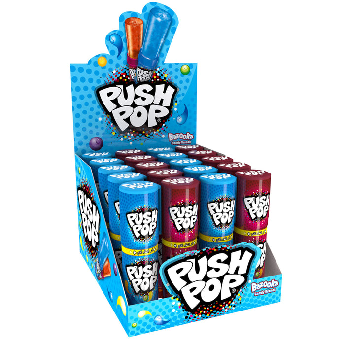 Bazooka Candy Brand Push Pop 20 x 15g