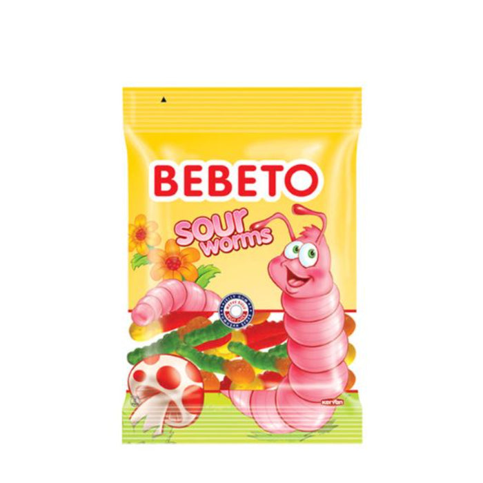 Bebeto Sour Worm 24 x 18g