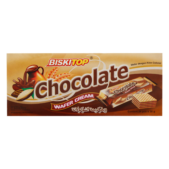 Biskitop Choclate Wafer Cream 24 x 30g