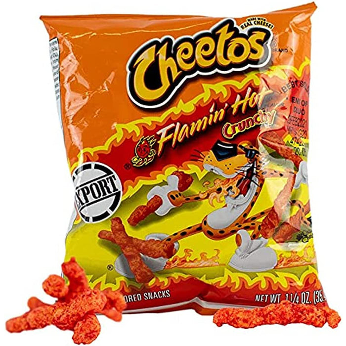 Cheetos Flaming Hot Crunchy 35g x 44 American