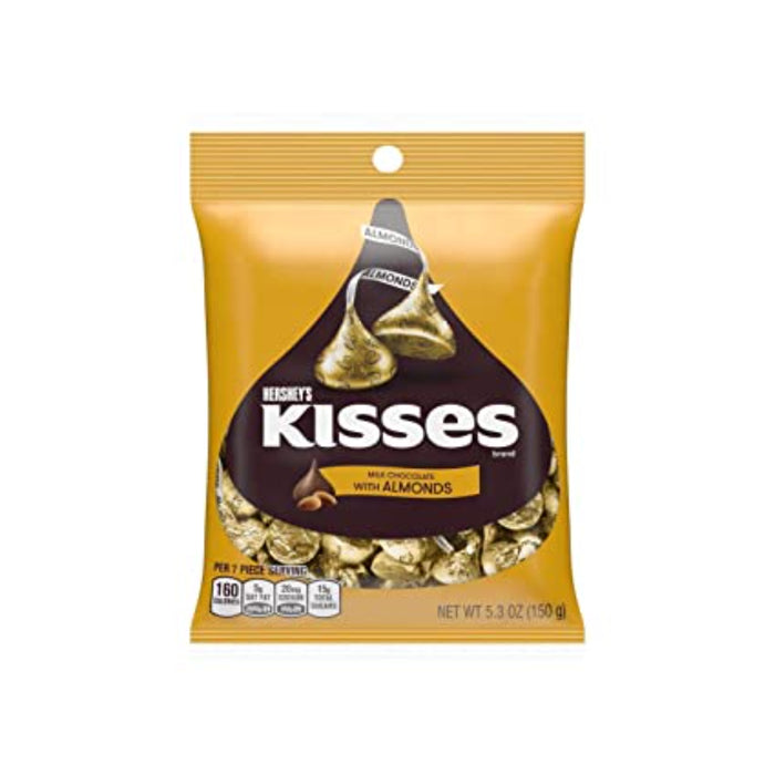 Hershey'S Kisses Milk Chocolate With Almonds 150g