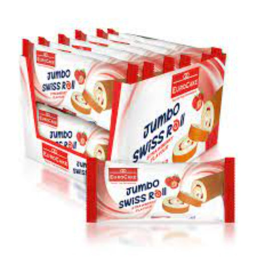 Jumbo Swiss Roll Strawberry Flavour 12 x 60g