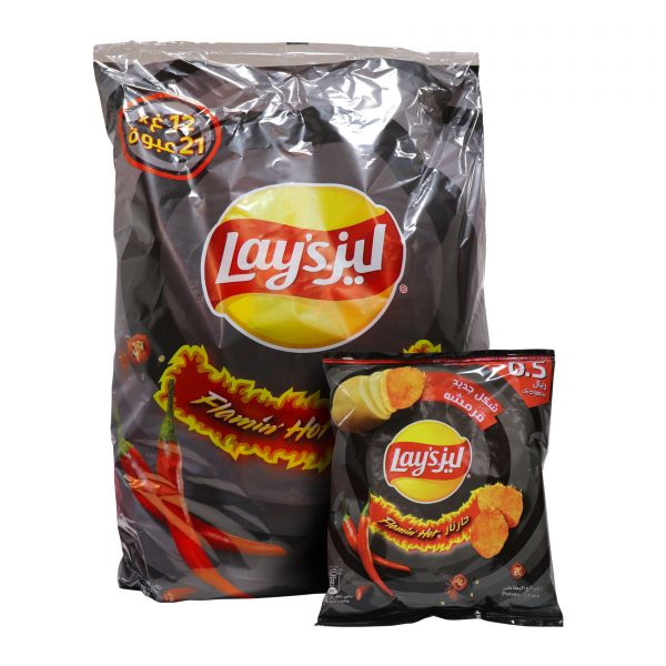 Lays Chips Flaming Hot 12gm x 21 (5 Outer)