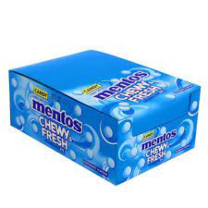 Mentos Chew And Fresh Candy Pepermint Flavour 24 x 10.8g