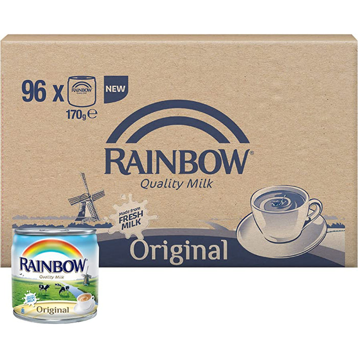 Rainbow Original Evaporated Milk, 96 Cans x 170g