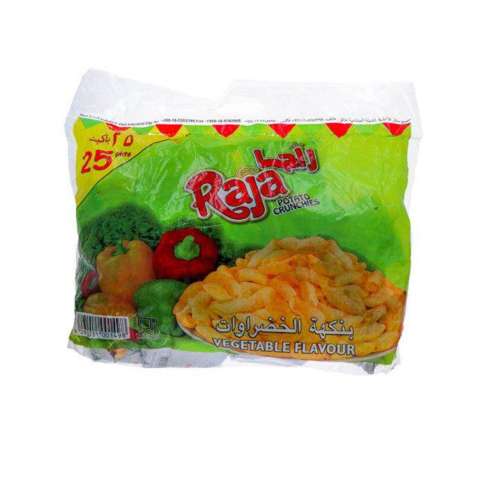 Raja Potato Crunchies Vegetable Flavour 50 x 15g