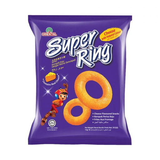 Super Ring Chips Cheese 14gm x 6 Out