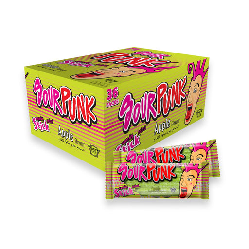 Sour Punk Candy Stick Apple Flavour 36 x 20g