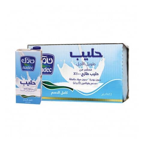 Nadec Long Life Milk Full Cream 1L x 12p