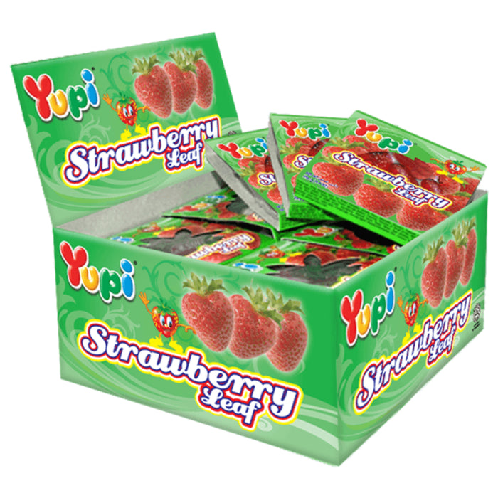 Yupi Strawberry Leaf 24 x 18g