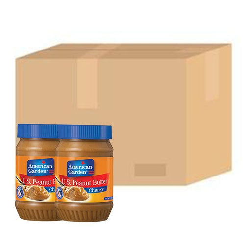 American Garden Peanut Butter Chunky 18oz x 12