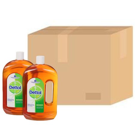 Dettol Antiseptic Disinfectant Liquid 1L x2 x6