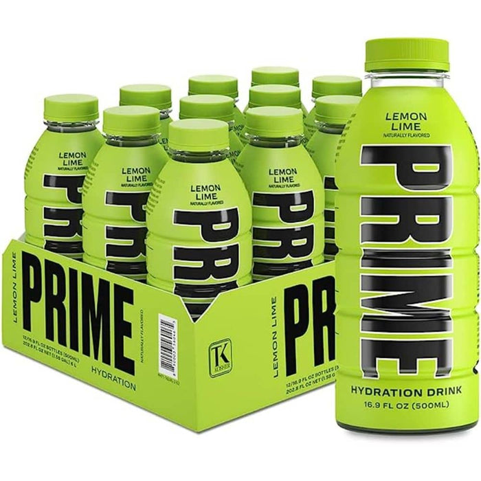 Prime Lemon & Lime 500ml x 6