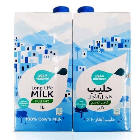 Mazoon Long Life Milk 1Ltr Pack Of 12