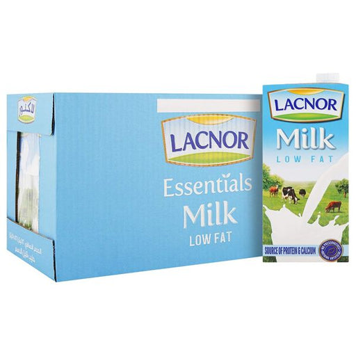 Lacnor Essentials Low Fat Milk 1Litre x 12