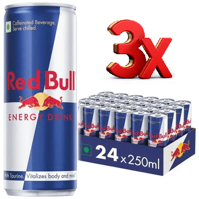 3 Box Redbull Offer Energy Drink 250ml x 72 Cans Expiry 2025