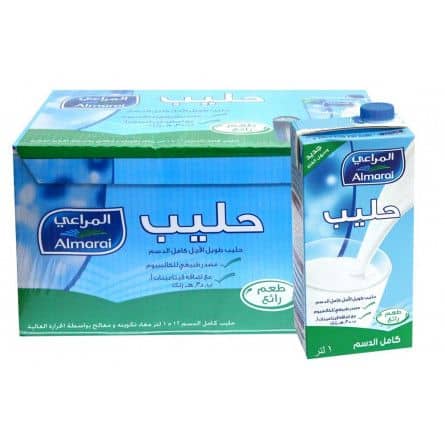 Almarai Long Life Full Fat Milk 1L x 12p